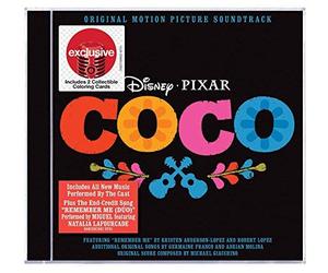COCO ORIGINAL MOTION PICTURE SOUNDTRACK - DISNEY-PIXAR: COCO - ORIGINAL MOTION PICTURE SOUNDTRACK (BONUS COLLECTIBLE COLORING CARDS)