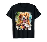 Coco Perro Acuarela Obra De Arte Amante De Los Perros Cocos Camiseta