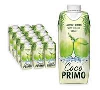 Coco Primo Agua de coco, pura, bebida refrescante para deportistas, un excelente deshidratante, pequeña y práctica, baja en calorías, vegana, 12 x 330 ml