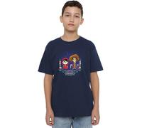Coco Seize Your Moment with Miguel and Hector Unisex Kids T Shirt Camiseta, Azul Marino, 7-8 años para Niños