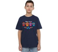 Coco Skull Logo Full Color Unisex Kids T Shirt Camiseta, Azul Marino, 12-13 años para Niños