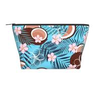 Coco Tropical En Azul, Bolsa de artículos de tocador Bolsa de Maquillaje Bolsa de cosméticos Bolsa de artículos de tocador de Viaje portátil