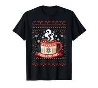 Cocoa Cozy Vibes Snowflake Fall Hot Chocolate Navidad Navidad Camiseta