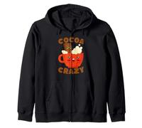 Cocoa Crazy Hot Chocolate Kawaii Lindo Divertido Sudadera con Capucha