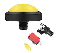 Cocoarm 100mm LED Botón Convexo con Microinterruptor, 1 Pieza | Iluminación LED Integrada, Interruptor Tres Patas, Máquinas Recreativas