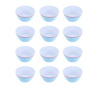 Cocoarm 12 Ensaladeras de Melamina para Comida, 6 Pulgadas, 14,6 X 7 Cm, Vajilla para Servir, Apilable, Fácil de Limpiar, Gran Capacidad para Ensalada, Sopa, Fideos, Pasta, Vajilla de Cocina (puntos