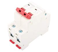 Cocoarm 16A 2P DC 500V Mini Circuiter, Interruptor de Seguridad 6KA MCB con Alta Capacidad de Ruptura, Respuesta Rápida para Energía Solar DZ47 63Z, Protección contra Sobrecarga, Protección contra