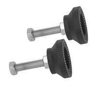 Cocoarm 2 Niveladores de Patas para Muebles, Tornillo Ajustable para Patas de Muebles con Nailon y Acero de Aleación, Carga de 90 Kg, Ajuste de de 50 Mm, Base Antideslizante para Mesas, Sillas,