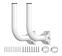 Cocoarm 2 Piezas de Soporte de Puente Inal¨¢mbrico Soporte de 150 ¡ã Accesorio de Montaje de J de Acero Inoxidable Ajustable con Dise?o de Engranajes Antideslizantes para la Instalaci¨®n