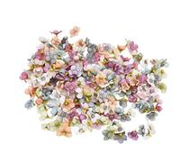 Cocoarm 200Pcs Flores de Tela para Boda, Flores Artificiales de Tela No Tóxicas Resistentes Al Desgaste y Reutilizables, con Flores de Simulación DIY para Cumpleaños, Bodas, Bautizos y