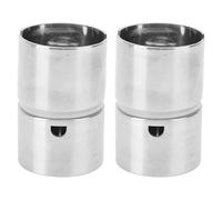 Cocoarm 2pcs 304 Convertidor de Pesca de Acero Inoxidable Caída en el Adaptador de Soporte de la Barra Giratoria con Rotación de 360 Grados para el Tope de Soporte de Caña de Pesca de 1-9/16