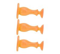 Cocoarm 3 Tapones para Puerta de Lavadora, Accesorio de Goma para Puerta de Lavadora de Carga Frontal, 3, X 2,0 X 1, Pulgadas con Ventosa que Mantiene la Entreabierta para Uso Familiar en la (ORANGE)