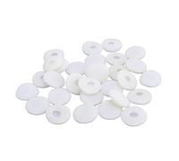 Cocoarm 30 Fundas de Esponja de Repuesto para Auriculares, Almohadillas de Espuma Suave de 15 Mm para Auriculares de Teléfono MP3 MP4, Ajuste Cómodo, Aislamiento de Sonido, Fácil Reemplazo (White)