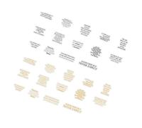 Cocoarm 30 Pegatinas de la Serie de Poesía Inglesa, Pegatinas Vintage de PET para álbumes de Recortes, Impresión Transparente, Fácil de Despegar, sin Residuos, Decorativas Portátiles para Revistas,