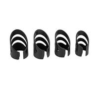 Cocoarm 4 Piezas de Púas para Dedos de Guitarra, Protectores de Yema de los Dedos de Material de Resina de Polioximetileno para Guitarra Acústica, bajo, Banjo y Ukelele (BLACK)