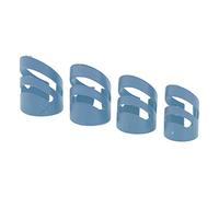 Cocoarm 4 Piezas de Púas para Dedos de Guitarra, Protectores de Yema de los Dedos de Material de Resina de Polioximetileno para Guitarra Acústica, bajo, Banjo y Ukelele (BLUE)