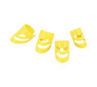 Cocoarm 4 Piezas de Púas para Dedos de Guitarra, Protectores de Yema de los Dedos de Material de Resina de Polioximetileno para Guitarra Acústica, bajo, Banjo y Ukelele (YELLOW)