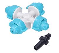 Cocoarm 50Set 4 Sutlet Water Bohorzle Kit Atomizing Accessory de Riego de Jardín, Ideal para Riego de Jardín, Plantas de Enfriamiento y Plántulas, Adecuadas para Césped, Invernadero y