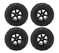 Cocoarm 6 Agujeros RC Neumáticos RC NEMEDADES DE Rueda 6 AGUJOS NEMOS DE Cabo con ESPUESTA INSERTADA para A LA Escala Car Caster Negro Rojo Negro DE 96 Mm DE Diámetro