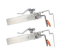 Cocoarm Abrazadera de Fijación de Cajón Ajustable, Clip de Cajón de Acero Inoxidable con Ancho Ajustable de 21 a 50 Mm, Cierre con una Sola Presión, Cabezal Reforzado de 2 Mm para Instalación en
