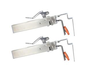 Cocoarm Abrazadera de Fijación de Cajón Ajustable, Clip de Cajón de Acero Inoxidable con Ancho Ajustable de 21 a 50 Mm, Cierre con una Sola Presión, Cabezal Reforzado de 2 Mm para Instalación en