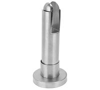 Cocoarm Abrazadera de Partición Abrazadera de Cerca de Vidrio de Acero Inoxidable 150 X 65 Mm para Panel de 12 Mm Acabado Cepillado Pie de Soporte Ajustable para Baño Público Inodoro Cocina Baño