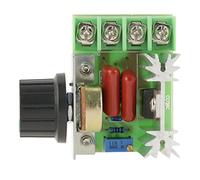 Cocoarm AC 220V 2000W 25A Controlador de Velocidad de Motor, Regulador de Voltaje con SCR Resistentes a Altas Temperaturas, para Control de Temperatura en Motor AC, Cable de Calefacción