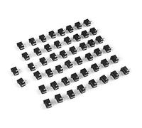 Cocoarm Adaptador de Conector de Alimentación CC de 50 Uds., Cubiertas de Alta Temperatura, Pines de Cobre, Conector de Placa de Pruebas de 5,5mm X 2,1mm para Mega 1280 2560