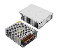 Cocoarm Adaptador de Fuente de Alimentación con Interruptor, Aleación de Aluminio, CC 24 V para Tira de LED e Impresora 3D (S-120-24 (24V/5A/120W) CA 100-240V)