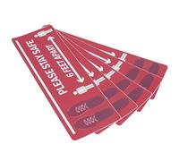 Cocoarm Adhesivos para Suelo Calcomanías de Advertencia de PVC 2 Juegos 30 X 10 Cm Marcador de Distancia Autoadhesivo Impermeable para Tienda Hospital Escuela Panadería Comestibles Metro Hogar Piso