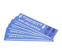 Cocoarm Adhesivos para Suelo Calcomanías de Advertencia de PVC 2 Juegos 30 X 10 Cm Marcador de Distancia Autoadhesivo Impermeable para Tienda Hospital Escuela Panadería Comestibles Metro Hogar Piso