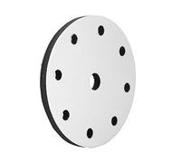 Cocoarm Almohadilla de Amortiguación de Esponja Suave de 150 Mm, Cojín Reductora de Ruido Antideslizante con Base Adhesiva Mágica, para Máquina de Pulido y Esmerilado Neumática (6 pulgadas 9 agujeros)