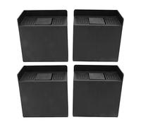 Cocoarm Almohadillas Antivibración Elevadores de Muebles de Plástico y EVA 4 PCS 4.7 X .1 X 2.5in Elevadores de Cama Antideslizantes para Lavadora Cama Sofá Silla Espacio de Almacenamiento y
