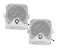 Cocoarm Altavoces Marinos Impermeables, Altavoces Marinos de Metal ABS de 4 Pulgadas, 100 W con Woofer, Tweeter, Soportes Giratorios de Montaje en Superficie para Barco, ATV, UTV, Camión, Uso Al