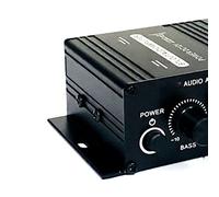 Cocoarm Amplificador de Estéreo, Mini Amplificador de 2 Canales con Carcasa de Aluminio con Diseño Compacto, Conexión Estable, Voces Claras y Calidad de Sonido Limpia, Hecho de Material Premium