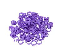 Cocoarm Anillo de Pie de Pollo Anillo de Pie de Plástico PP para Aves de Corral 100 PCS Clip en Bandas para Patas para Pato Gallina Ganso Reutilizable Marcable Fácil de Instalar para Identificación