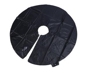 Cocoarm Anillo de Riego para Árboles 10 Galones, Bolsa de Agua de Goteo de PVC de Liberación Lenta para Riego Profundo Automático de Árboles y Arbustos (BLACK)