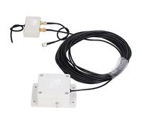 Cocoarm Antena de Bucle, Antena Receptora Activa de 0,5 a 30MHz con Alimentación USB y 9 a 14V, Acero Inoxidable ABS, Línea de Alimentación de 10m, para Recepción de Señal en Azoteas de Balcones