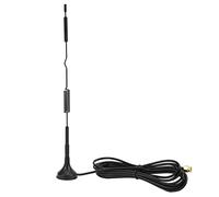 Cocoarm Antena de Ventosa, Antena de Base Magnética de Acero de Cobre Rojo 600 a 6000MHz 15dBi SMA Cable RG174 de 10 Pies para Enrutador 5G 4G DTU Módulo Inalámbrico para Hogar Inteligente