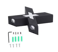 Cocoarm Aplique de Pared Lámpara LED de Aluminio para Montaje en Pared 7W IP65 Impermeable Iluminación en Forma de X hacia Arriba y hacia Abajo para Pasillo Porche Baño Dormitorio Patio Hotel Uso en