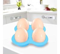 Cocoarm Bandeja de de Huevo Alimento de Alimentación Silicona de 4 Hoyos Cocinadora de Huevo con Cubierta Resistente Al Fuego para Cocinas a Presión Uso de la Cocina
