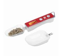 Cocoarm Báscula Digital de Cuchara 0.05g a 500g, Cuchara Medidora Electrónica con Función Tara y 2 Cucharas Desmontables para Hornear y Control de Dieta (rojo)