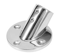 Cocoarm Base de Tubo Redondo de 45 Grados, Montaje de Pasamanos, Acero Inoxidable de Calidad Naval, Accesorio Duradero para Barco para una Fácil Instalación (25mm)