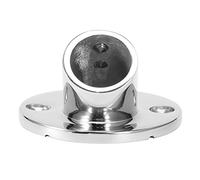 Cocoarm Base de Tubo Redondo de 45 Grados, Montaje de Pasamanos, Acero Inoxidable de Calidad Naval, Accesorio Duradero para Barco para una Fácil Instalación (22MM)