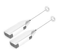 Cocoarm Batidora de Mano Eléctrica Batidor de Leche Batidora de Leche Portátil Batidor con Ergonómico para Café Capuchino Batido, Funciona con 2 Pilas AA