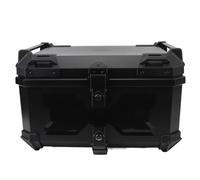 Cocoarm Baúl para Motocicleta de 58 L ABS Baúl para Motocicleta de Liberación Rápida Resistente Al Agua con Cerradura con Pegatinas Reflectantes y Forro Extraíble para Conductores Que Viajan Al