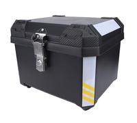 Cocoarm Baúl Trasero para Moto, Polipropileno y Acero Inoxidable, Baúl de 45L con Base de Doble Reducción para Motos y E-Bikes