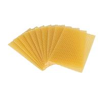 Cocoarm Beeswax Foundation Marco de Cera de Abejas Aceite Lubricante No Tóxico para Muebles de Caoba, 10pcs Beehive Wax Foundation para Artesanías, Pulido de Muebles