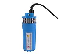 Cocoarm Bomba Sumergible de Energía Solar, Bomba de Agua de Pozo Profundo de Plástico, 24 V, Elevación de 230 Pies, 1,7 GPM, Funcionamiento en Seco de Desconexión Rápida para Estanque de Riego, (BLUE)