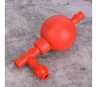 Cocoarm Bombilla de Succión de Goma, Succión Eficiente, Absorción Controlada, Previene, Fácil de Usar, 3 Aberturas, Rojo, Material, Seguro, Duradero, Uso, Aprox. 11,2 Mm/0,44 Pulgadas, aprox. 5,7 Mm